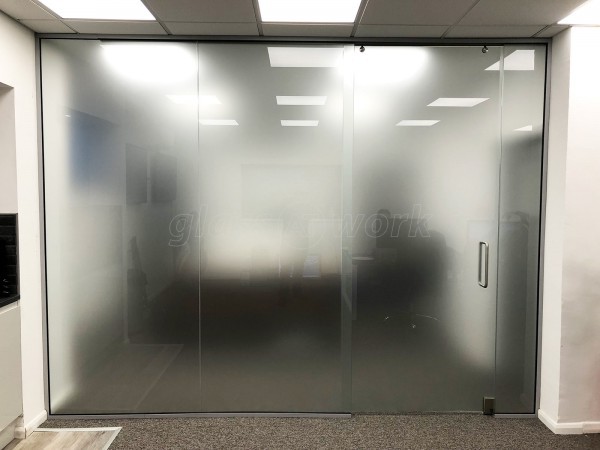 Top Hung Sliding Frameless Glass Doors