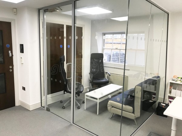 Blue Whale Capital LLP (West End, London): Glass Walled Corner Office