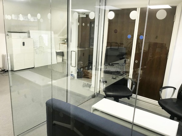 Blue Whale Capital LLP (West End, London): Glass Walled Corner Office