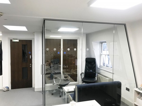 Blue Whale Capital LLP (West End, London): Glass Walled Corner Office