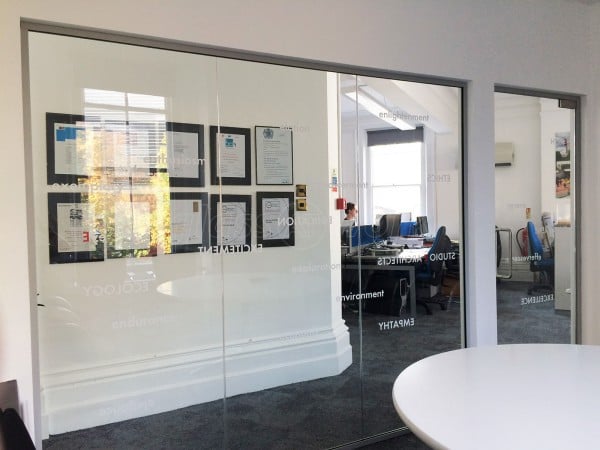 Studio E Architects (Southwark, London): Glass Office Partitions With Bespoke Window Film