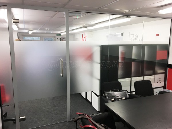 Mathnasium (Radlett, Hertfordshire): Office Glass Partitioning (With Soundproofing)