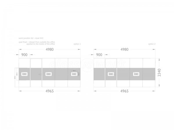 Royal IHC (Newcastle upon Tyne): Double Glazed Glass Office Partition