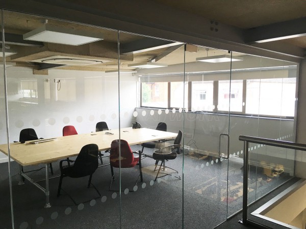 Allcoopers Limited (Kingsholm, Gloucester): Glass Partition For Mezzanine