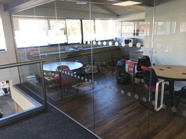 Allcoopers Limited (Kingsholm, Gloucester): Glass Partition For Mezzanine