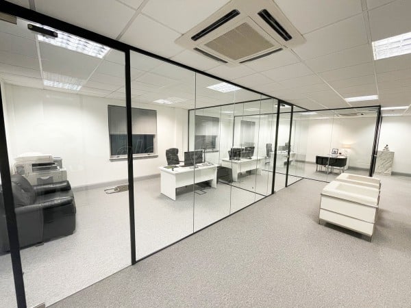 Single Glazed Frameless Glass Office Partitioning