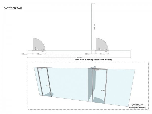 Grama Blend UK (Wokingham, Berkshire): Designer Interior Toughened Glass Office Walls Installation With Black Frames