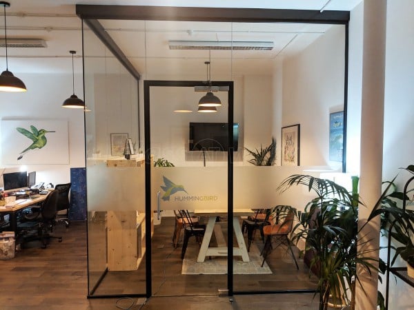 Hummingbird Travel (Brent, London): Corner Glass Meeting Room With Black Track