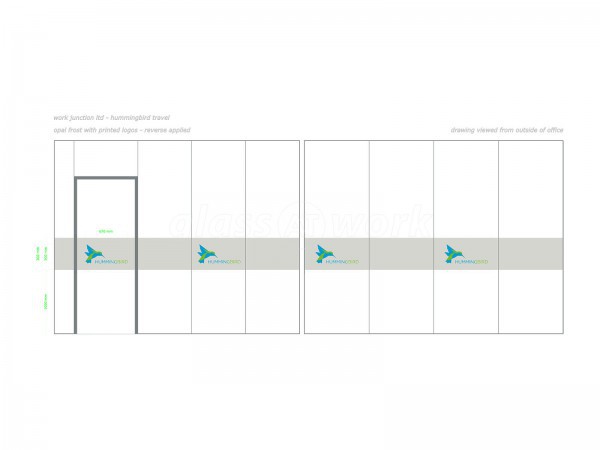 Hummingbird Travel (Brent, London): Corner Glass Meeting Room With Black Track