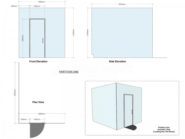 Hummingbird Travel (Brent, London): Corner Glass Meeting Room With Black Track