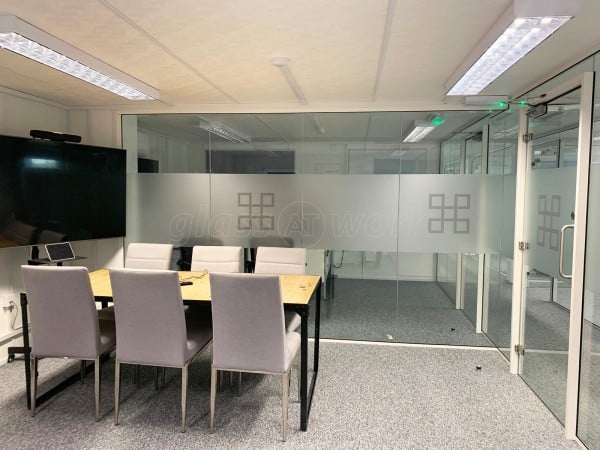 The Hill Group (Hounslow, London): Commercial Glass Office Partitions With White Frame