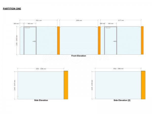 The Hill Group (Hounslow, London): Commercial Glass Office Partitions With White Frame