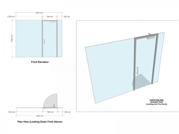 Oakley Hall Hotel & Forest Care (Basingstoke, Hampshire): Glass Partition Wall and Door For Hotel Bar