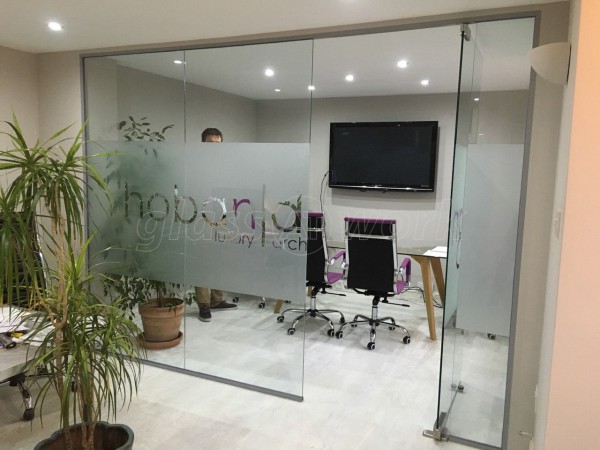 Hoban Design (Wimbledon, London): Glass Wall With Door