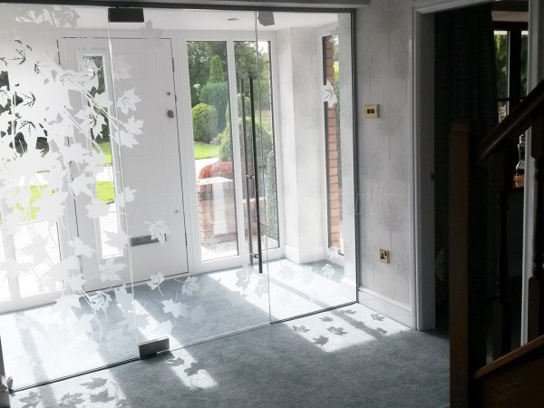 Domestic Project (Holywell, Flintshire): Frameless Glass Door Vestibule