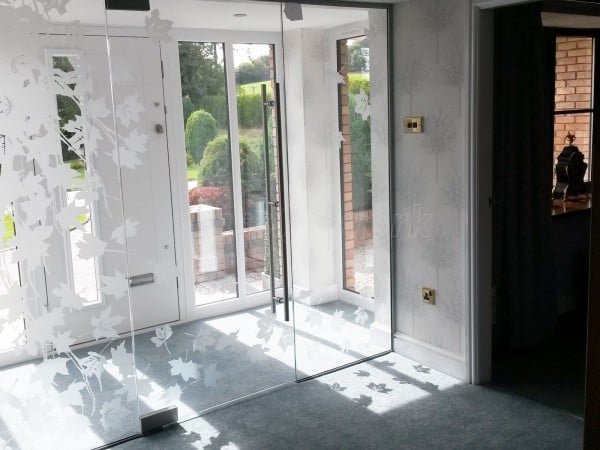 Domestic Project (Holywell, Flintshire): Frameless Glass Door Vestibule