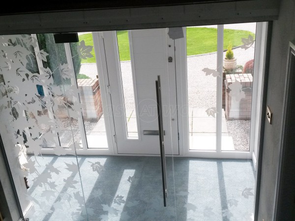 Domestic Project (Holywell, Flintshire): Frameless Glass Door Vestibule