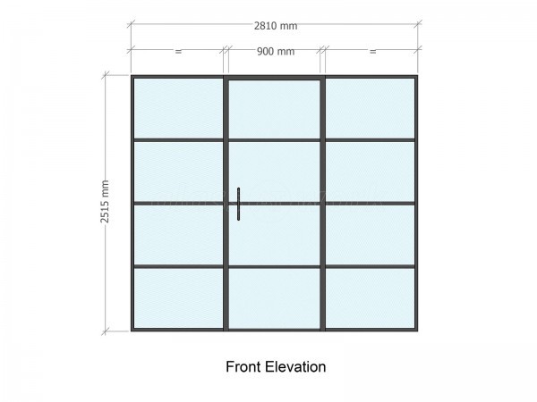 Creative Home Cinema Ltd (Ferndown, Dorset): Black Slimline T-Bar Acoustic Glazing With Black Frame