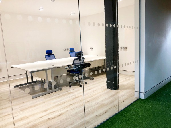 Hub Squared (Baltic Triangle, Liverpool): Multi-Floor Large Scale Glass Office Partition Fit-out