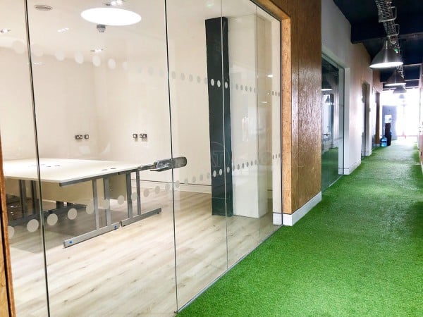 Hub Squared (Baltic Triangle, Liverpool): Multi-Floor Large Scale Glass Office Partition Fit-out