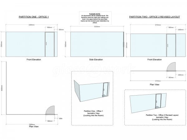 Leisure Electronics Ltd (Holderness, Kingston upon Hull): Glass Corner Office and Glass Partition Wall