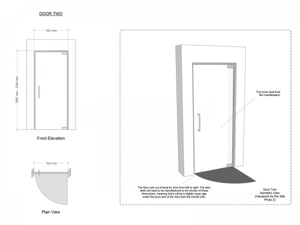 iLaw Solicitors Ltd (Blackfriars, London): Standalone Frameless Glass Office Doors