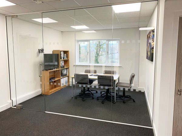 Incat Crowther (Romsey, Hampshire): Toughened Glass Screen Room Divider For Office