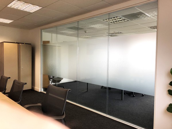 Double Glazed Frameless Glass Office Partitioning