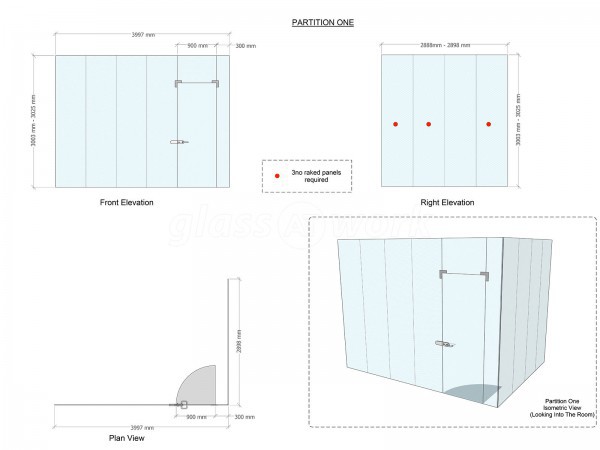 Integra Telecommunications Ltd (Rayleigh, Essex): Frameless Glass Corner Room Workspace