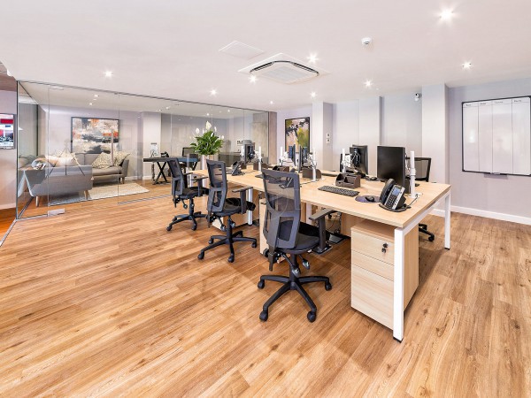 Madison Brook (Lewisham, London): Internal Glass Office Corner Screen