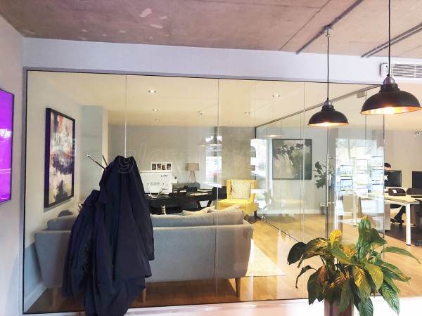 Madison Brook (Lewisham, London): Internal Glass Office Corner Screen