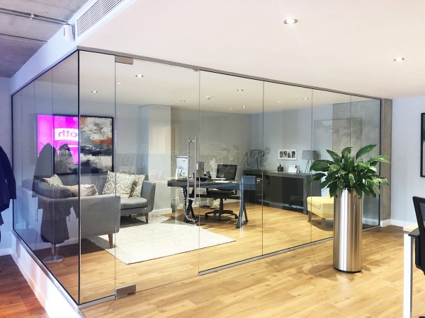 Madison Brook (Lewisham, London): Internal Glass Office Corner Screen