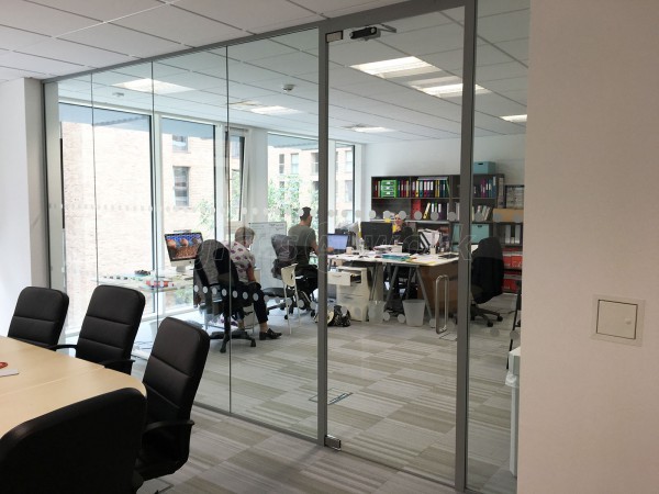 Wendy Fisher Consulting (Lewisham, London): Acoustic Glass Partition with Framed Glass Door