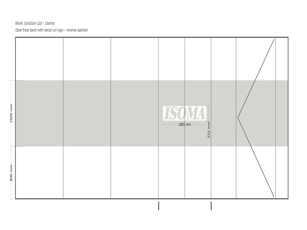 Isoma Limited (Swadlincote, Derbyshire): Laminated Acoustic Glass Corner Room With Logo