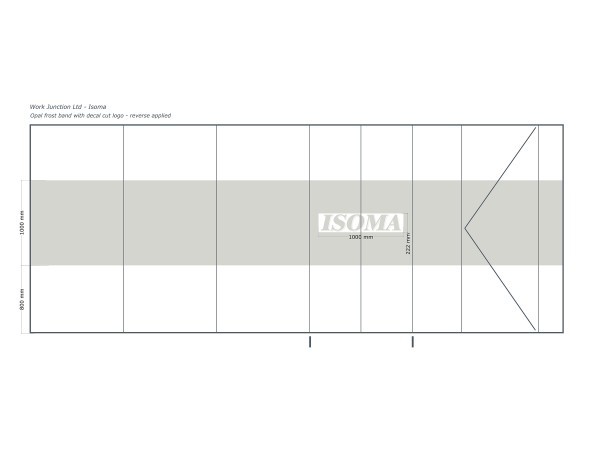 Isoma Limited (Swadlincote, Derbyshire): Laminated Acoustic Glass Corner Room With Logo