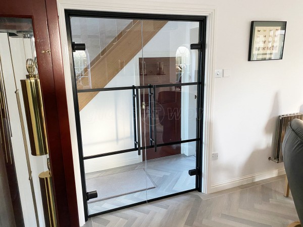 Domestic Project (Wigan, Lancashire): T-Bar Glass Double Doors