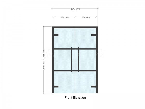 Domestic Project (Wigan, Lancashire): T-Bar Glass Double Doors