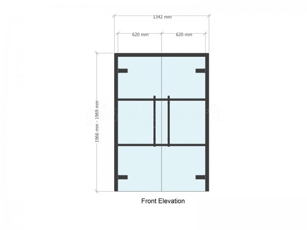 Domestic Project (Wigan, Lancashire): T-Bar Glass Double Doors