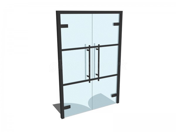 Domestic Project (Wigan, Lancashire): T-Bar Glass Double Doors