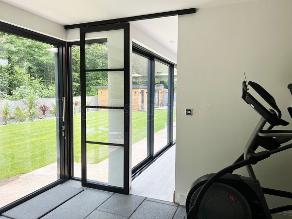 Domestic Project (Eastleigh, Hampshire): T-Bar Framed Glass Sliding Door