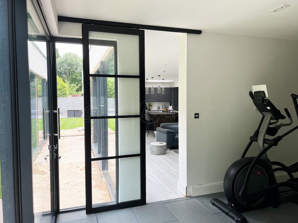 Domestic Project (Eastleigh, Hampshire): T-Bar Framed Glass Sliding Door