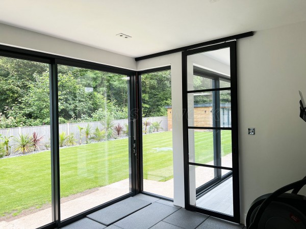 Domestic Project (Eastleigh, Hampshire): T-Bar Framed Glass Sliding Door