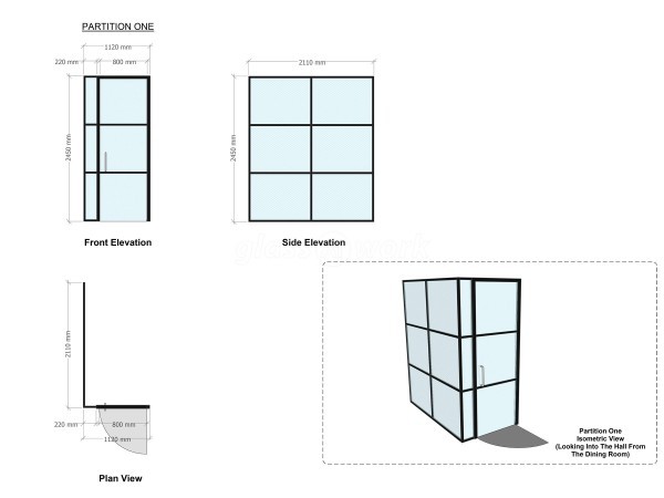 Residential Project (Newcastle, Tyne and Wear): T-Bar Industrial Style Corner Room to Divide a Living Space