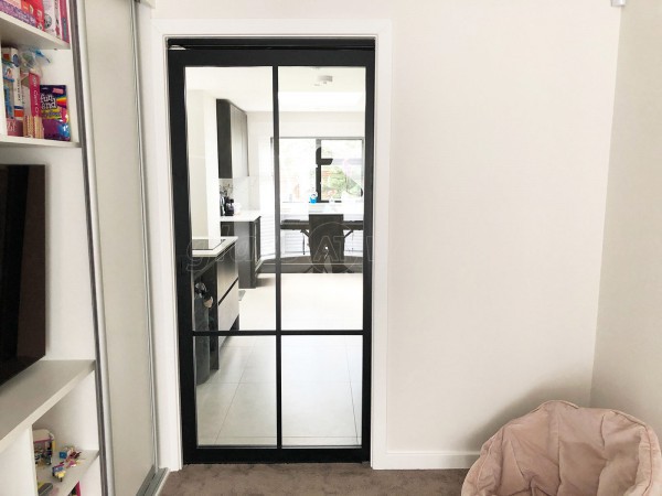 Residential Project (Elstree, Hertfordshire): T-Bar Slimline (Art Deco Style) Glass Walls and Sliding Doors