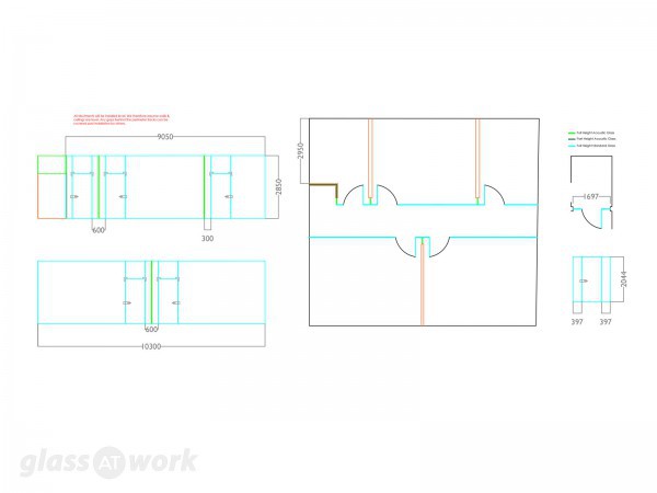 Junior Tennis Centre (Sutton, London): Glass Office Partitioning