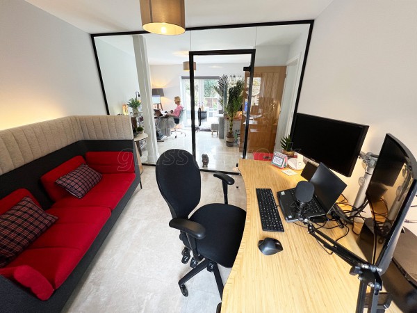 Domestic Project (Kettering, Northamptonshire): Home Office Glass Partition Using Acoustic Glazing