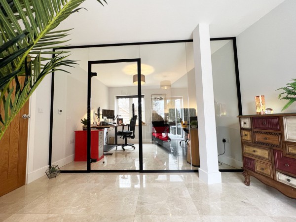 Domestic Project (Kettering, Northamptonshire): Home Office Glass Partition Using Acoustic Glazing