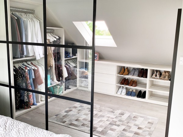 Domestic Project (Bexleyheath, Kent): Industrial Style Black Framed Room Divider