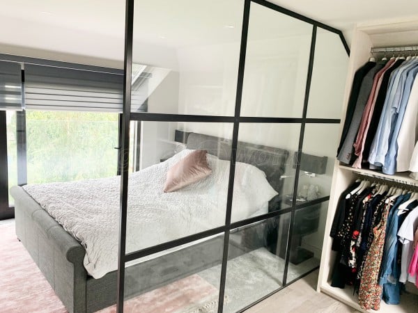 Domestic Project (Bexleyheath, Kent): Industrial Style Black Framed Room Divider