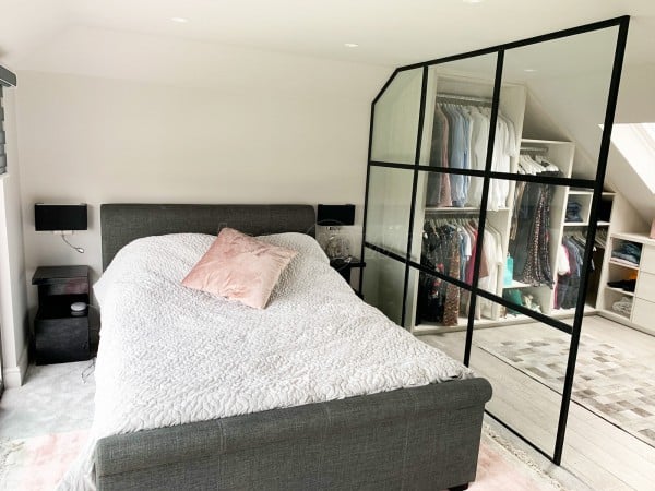 Domestic Project (Bexleyheath, Kent): Industrial Style Black Framed Room Divider